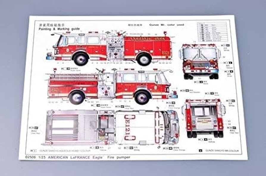 トランペッター　1/25 アメリカン・ラフランス・イーグル　消防ポンプ車 アメリカンラフランス・イーグル消防ポンプ車 (プラモデル